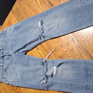 RAG & BONE Jeans Men 33 BLUE DISTRESSED Denim Fit 1 Extra Slim Used Preowned
